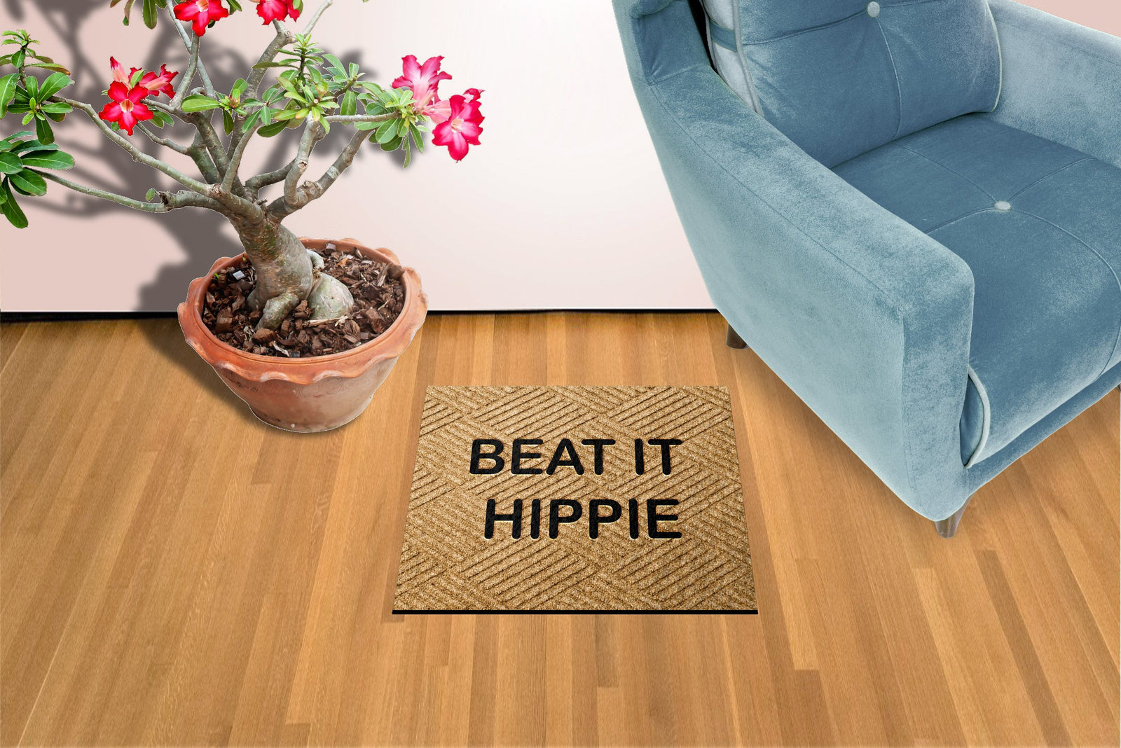 Beat it Hippie - Welcome Mat