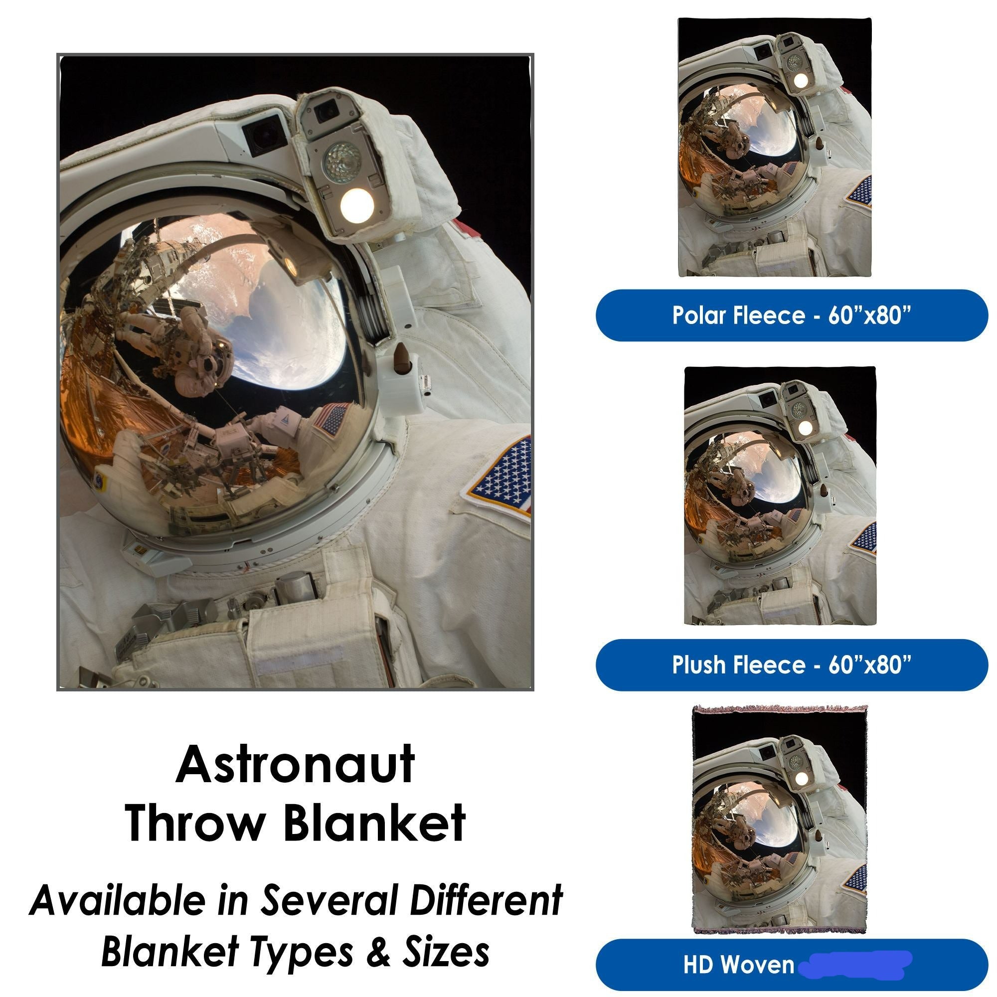 Astronaut Throw Blanket / Wall Hang Tapestry