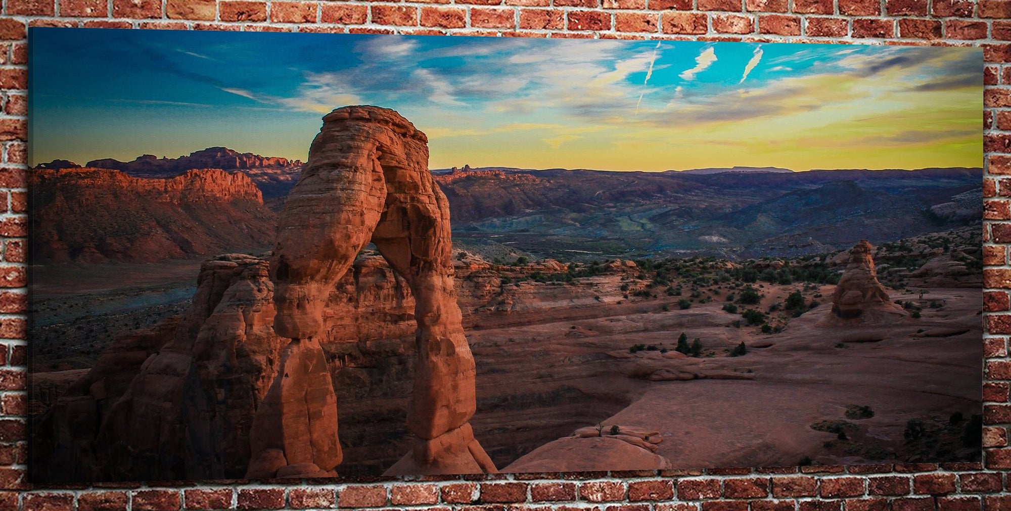 Arches National Park - Panoramic Canvas Wrap Print