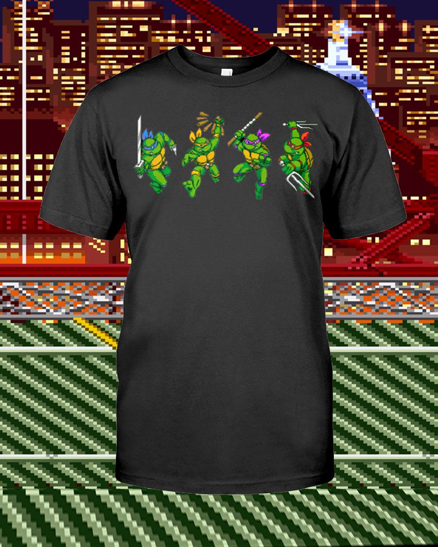 Turtles In Time Unisex T-Shirt - Any Color Shirt Available