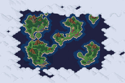 Chrono Trigger World Map - Throw Blanket / Tapestry Wall Hanging