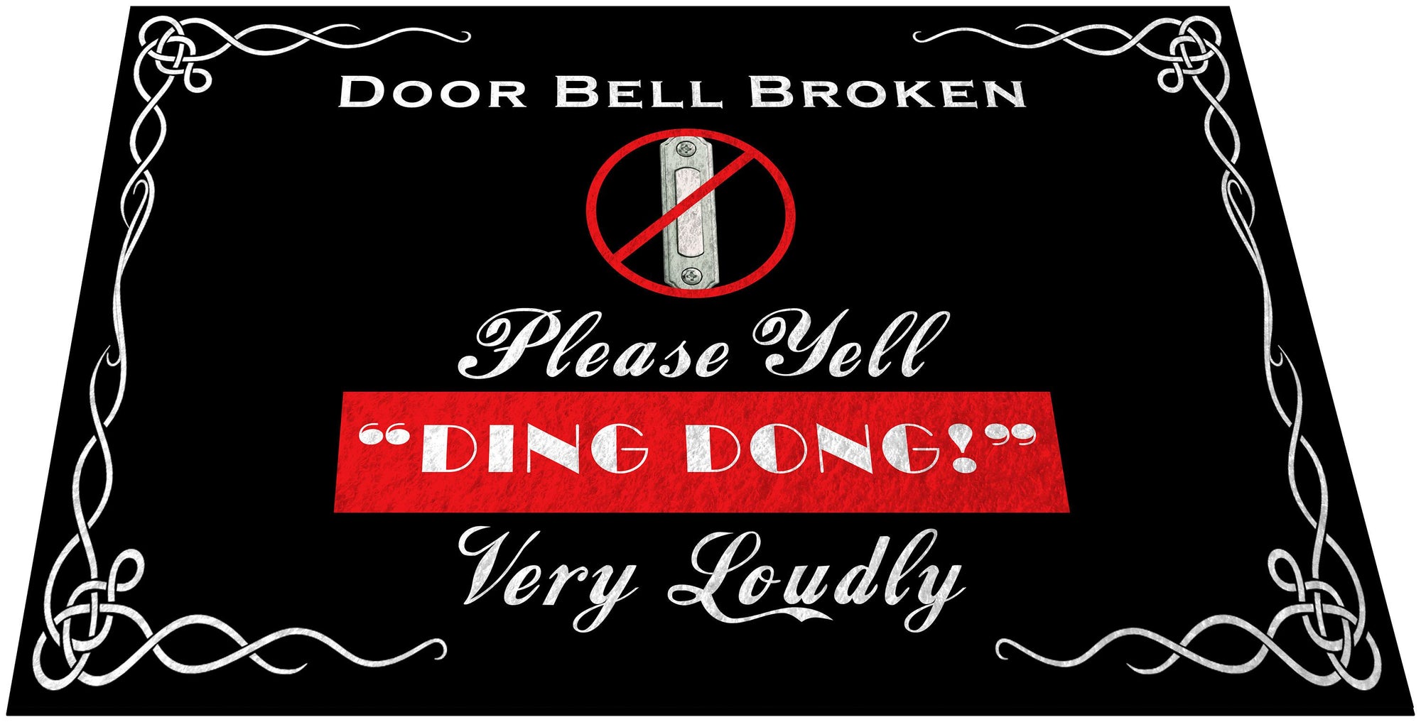 Ding Dong  - Doormat Welcome Floormat