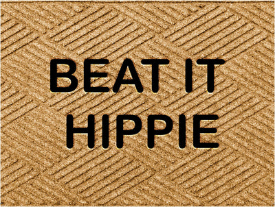 Beat it Hippie - Welcome Mat