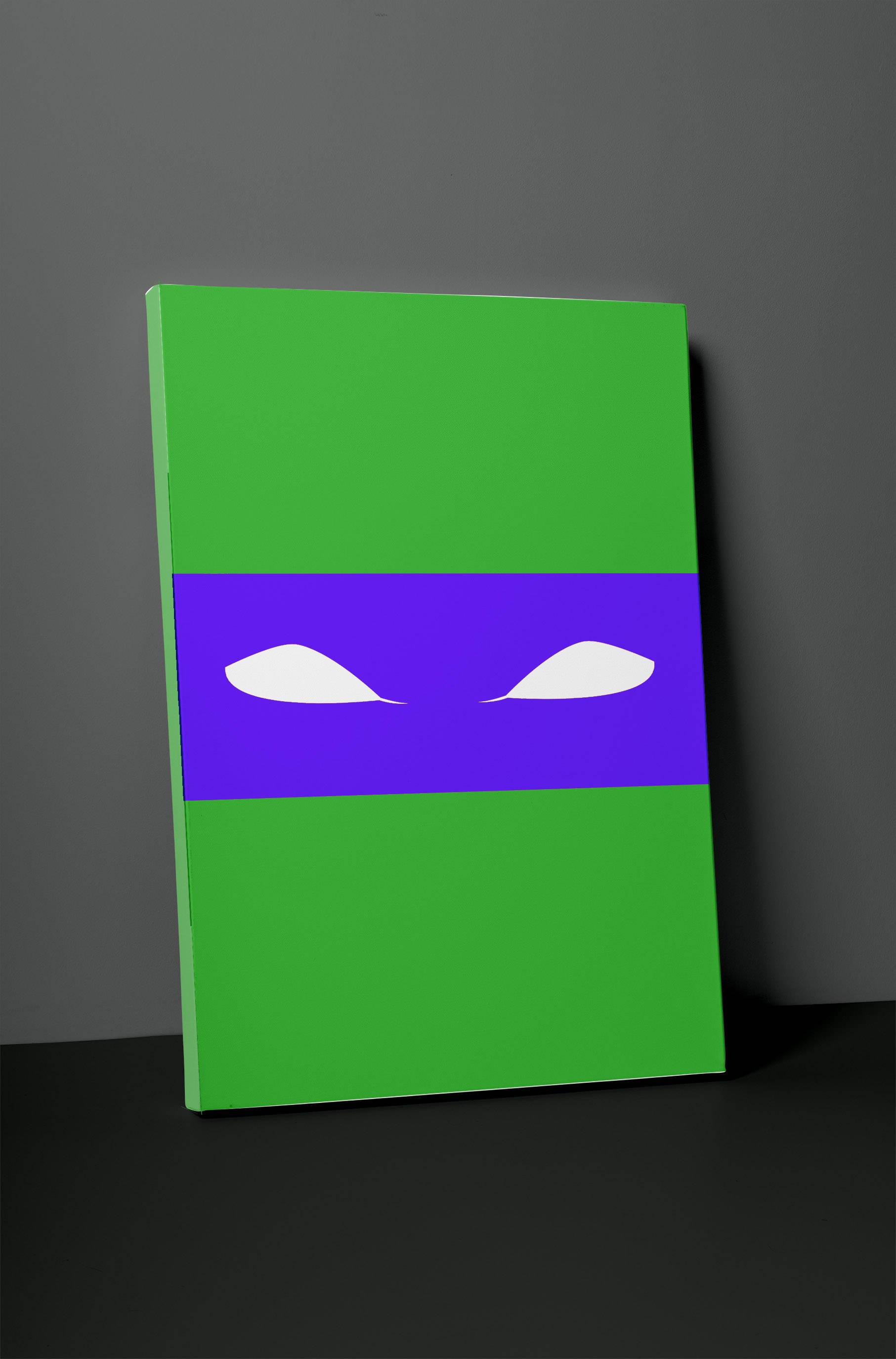 Ninja Turtle Simplistic Print 24" x 36" x 1.5" Canvas Gallery Wrap Photo Print