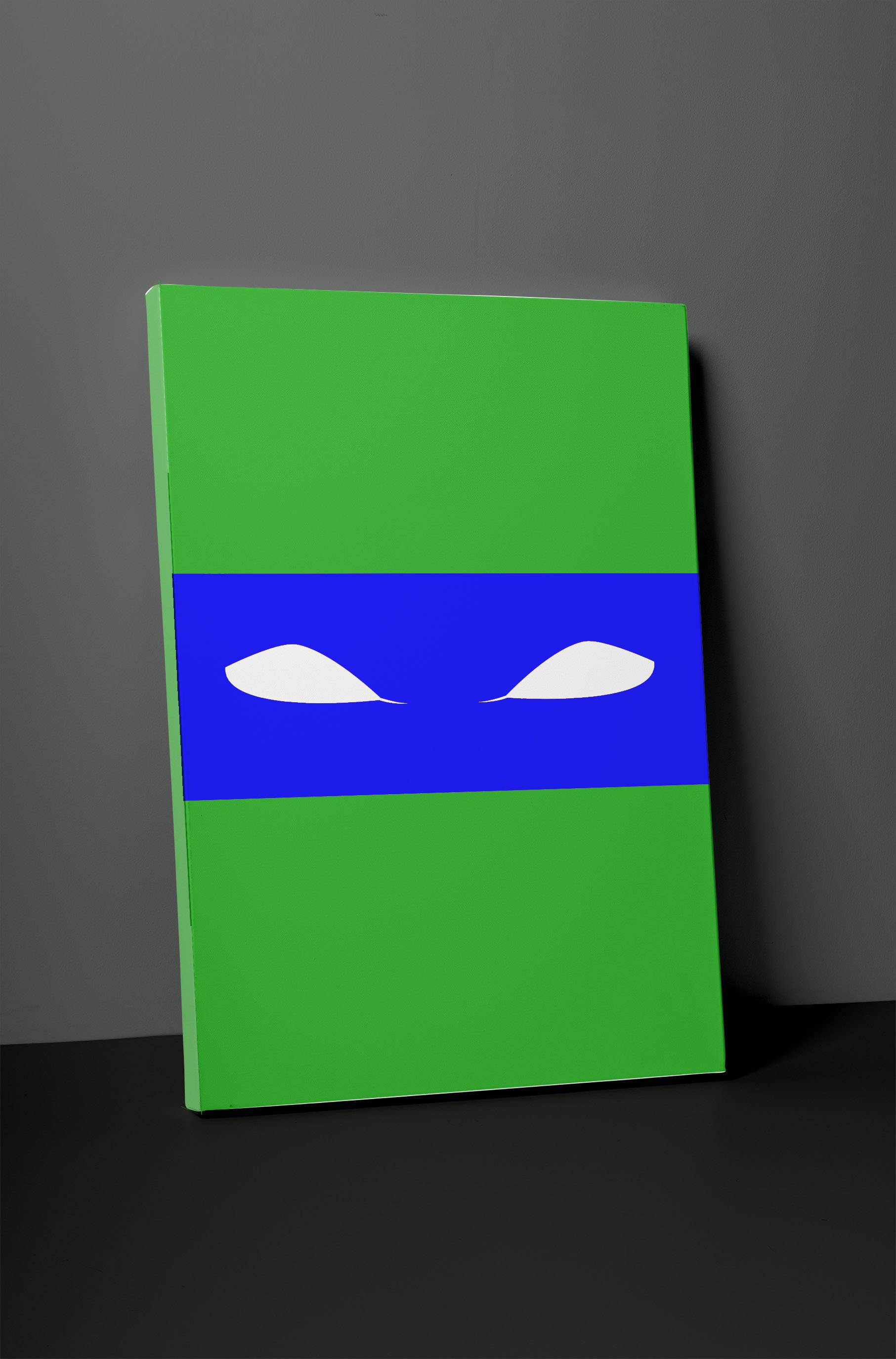Ninja Turtle Simplistic Print 24" x 36" x 1.5" Canvas Gallery Wrap Photo Print