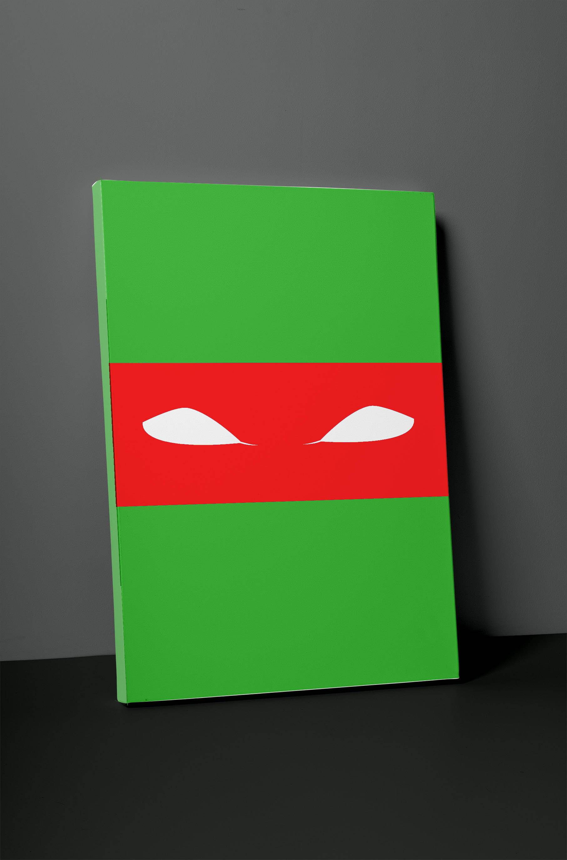 Ninja Turtle Simplistic Print 24" x 36" x 1.5" Canvas Gallery Wrap Photo Print