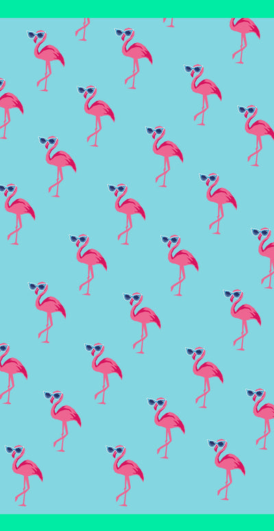 Flamingos Beach Towel