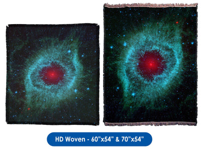 Helix Nebula - Throw Blanket / Tapestry Wall Hanging