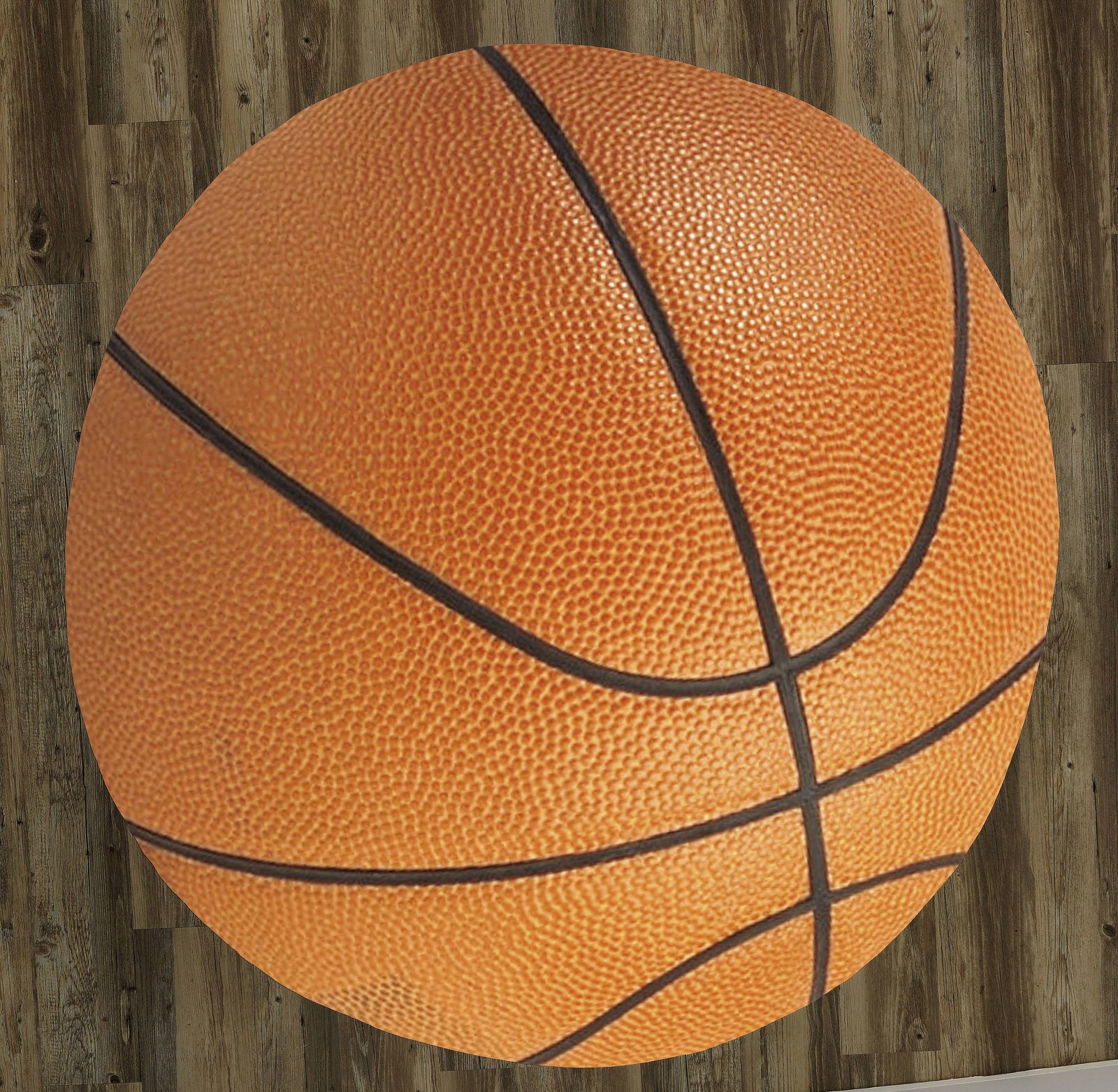 Basketball 60" Round Microfiber Beach Towel