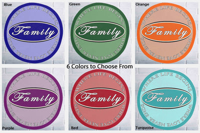 Family Logo 60" Round Blanket