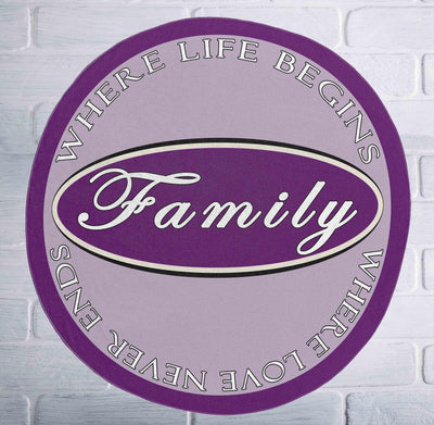 Family Logo 60" Round Blanket