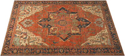 Antique Rug Inspired Floor Mat 36&quot; x 60&quot; Doormat Welcome Floormat