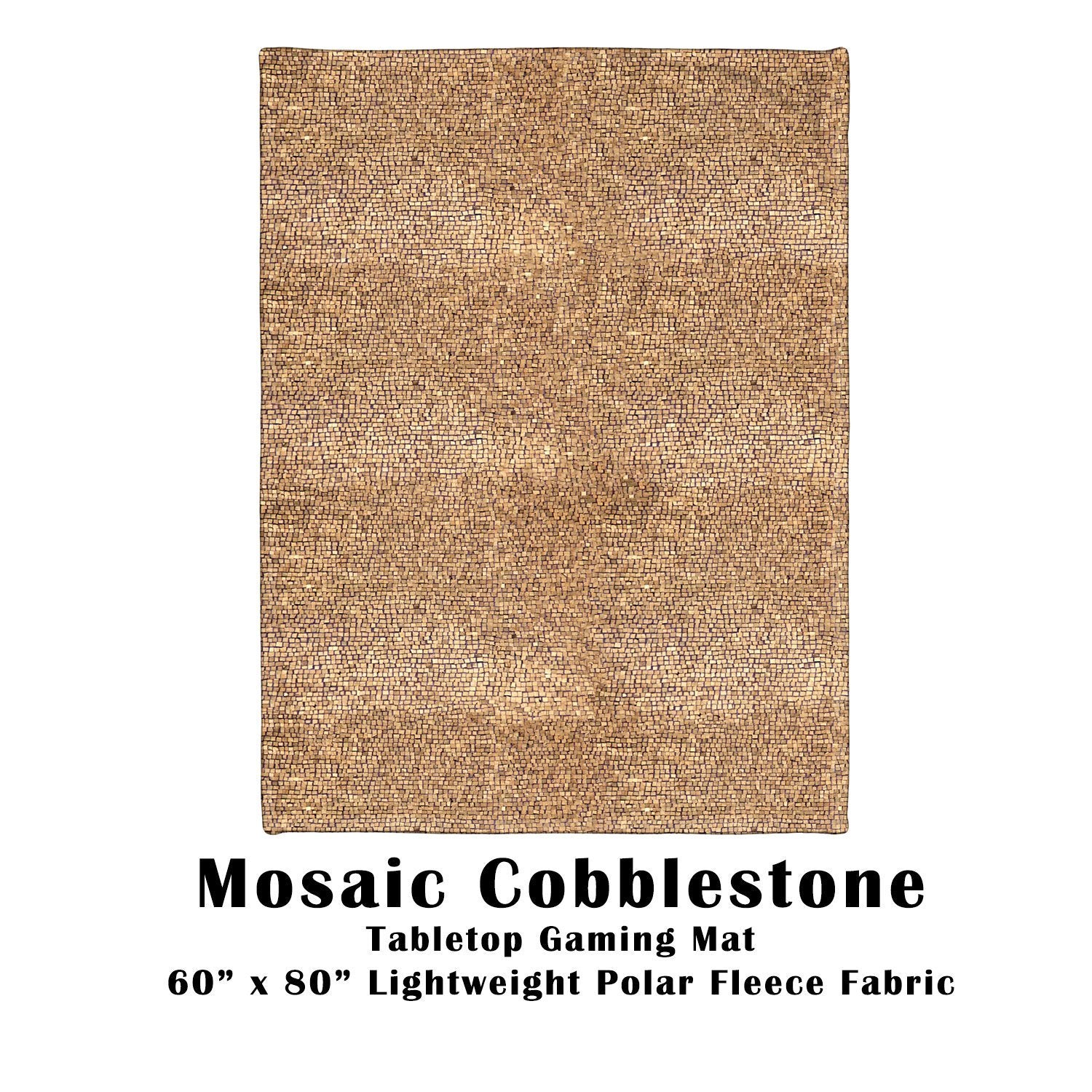 Mosaic Cobblestone Tabletop Battle Gaming War Mat  60" x 80" Polar Fleece