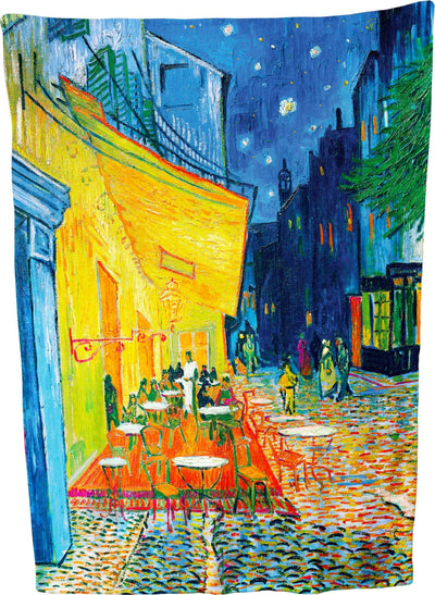 Vincent Van Gogh, Cafe Terrace At Night - Throw Blanket / Tapestry Wall Hanging