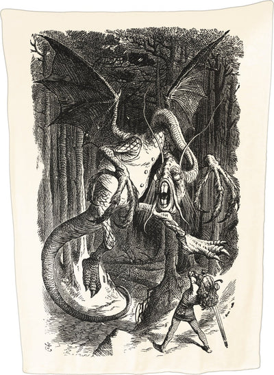 Jabberwocky (Alice Through the Looking Glass) - Throw Blanket / Tapestry Wall Hanging