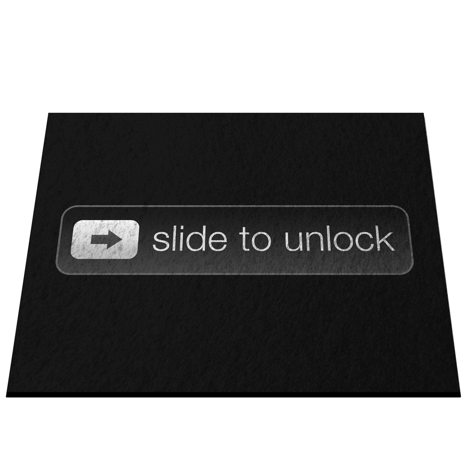 Slide To Unlock Door & Floor Mat