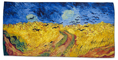 Vincent Van Gogh&#39;s "Wheatfield with Crows" Beach Towel