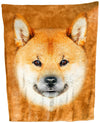 Shiba Inu Face Throw Blanket / Tapestry Wall Hanging