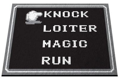 Retro RPG Menu 18" x 24" Doormat Welcome Floormat