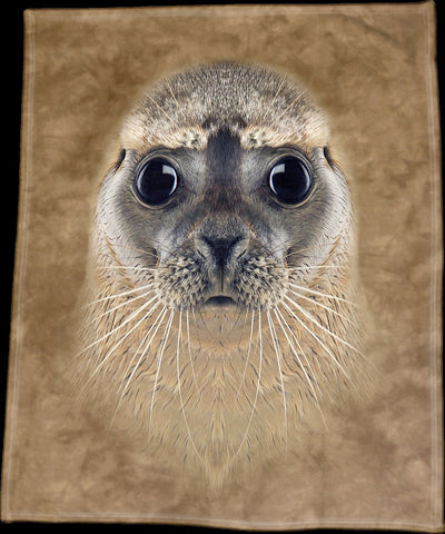 Seal Face Throw Blanket / Tapestry Wall Hanging