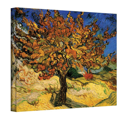 Art Wall Mulberry Tree by Vincent van Gogh Gallery Wrapped Canvas