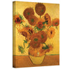 Art Walls Vase with Fifteen Sunflowers Gallery Wrapped Canvas by Vincent Van Gogh