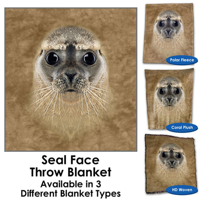 Seal Face Throw Blanket / Tapestry Wall Hanging