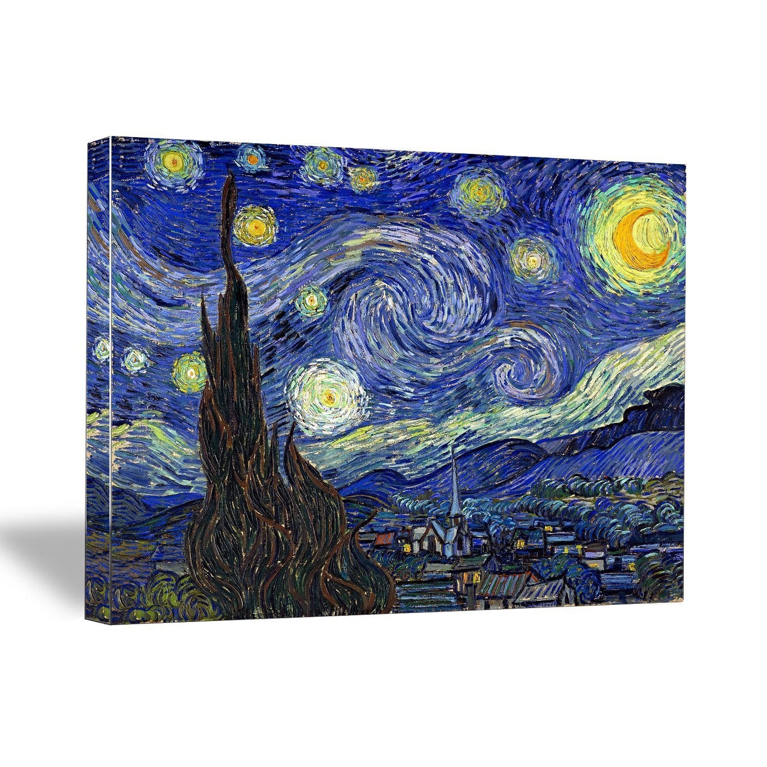 Vincent van Gogh, "Starry Night", 16" x 20" x 1.5" Canvas Gallery Wrap Print