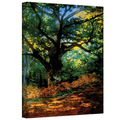 Claude Monet, "Bodmer Oak at Fountainbleau Forest" 18" x 24" x 1.5" Canvas Gallery Wrap Print