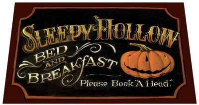 Sleepy Hollow Halloween Door Mat