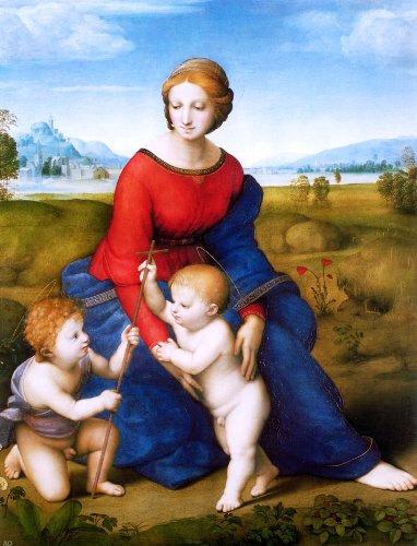 Raphael Madonna of the Meadow (also known as Madonna del Prato) - Premium Canvas Print Gallery Wrapped Reproduction