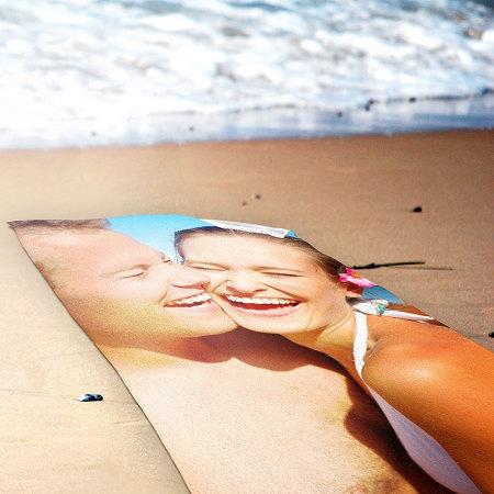 Custom Photo Collage Beach Towel