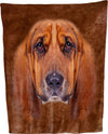 Basset Hound Face Throw Blanket / Tapestry Wall Hanging