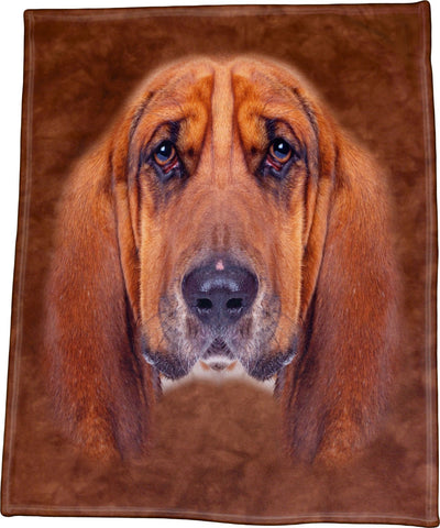 Basset Hound Face Throw Blanket / Tapestry Wall Hanging