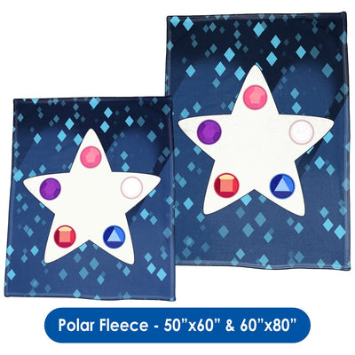 Crystal Gem Star - Throw Blanket / Tapestry Wall Hanging