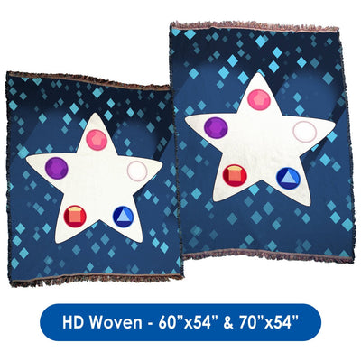 Crystal Gem Star - Throw Blanket / Tapestry Wall Hanging