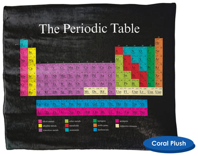Periodic Table Throw Blanket / Tapestry Wall Hanging - Standard Multi-color
