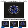 Star Trek Federation Emblem Throw Blanket / Tapestry Wall Hanging