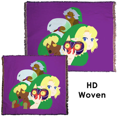 Majora&#39;s Mask Illustration - Throw Blanket / Tapestry Wall Hanging