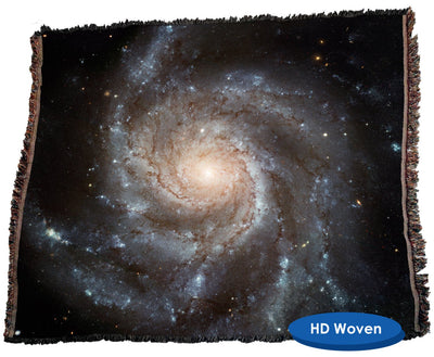 Spiral galaxy M101 - Throw Blanket / Tapestry Wall Hanging
