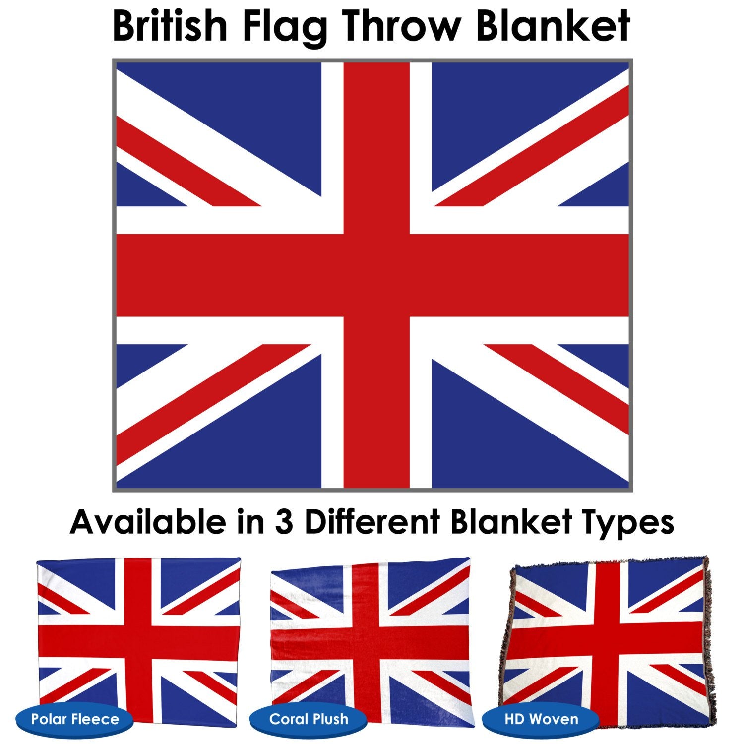 British Flag Throw Blanket / Tapestry Wall Hanging