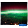 HD Space Photo, Aurora Borealis over Canada Throw Blanket / Tapestry Wall Hanging