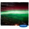HD Space Photo, Aurora Borealis over Canada Throw Blanket / Tapestry Wall Hanging