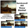 Rembrandt&#39;s The Mill - Throw Blanket / Tapestry Wall Hanging
