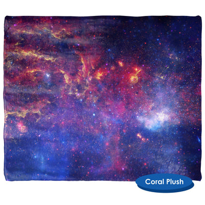 Center of the Milky Way Galaxy Throw Blanket / Tapestry Wall Hanging - Standard Multi-color