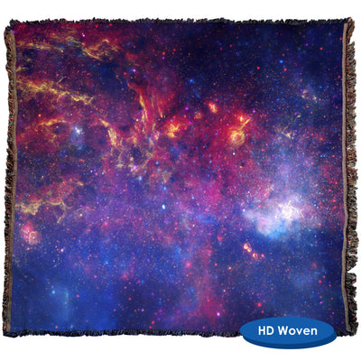 Center of the Milky Way Galaxy Throw Blanket / Tapestry Wall Hanging - Standard Multi-color