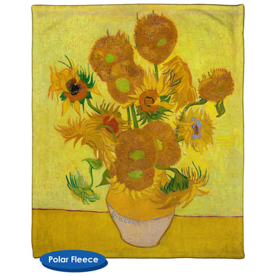 Van Gogh - 15 Sunflowers Throw Blanket / Tapestry Wall Hanging