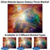 Orion Nebula Space Galaxy Throw Blanket / Tapestry Wall Hanging