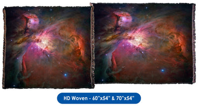 Orion Nebula M42 & M43 Throw Blanket / Tapestry Wall Hanging - Standard Multi-color
