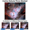 Carina Nebula Throw Blanket / Tapestry Wall Hanging - Standard Multi-color